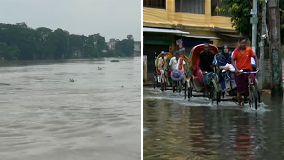 সিলেটে পানিবন্দি প্রায় ৪ লাখ মানুষ, উন্নতি হয়নি বন্যা পরিস্থিতির