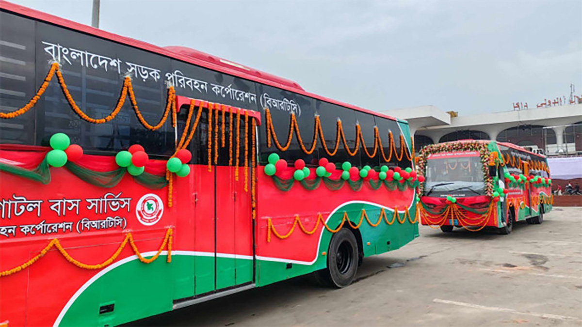 শাহজালাল বিমানবন্দরে চালু হলো শাটল বাস সার্ভিস