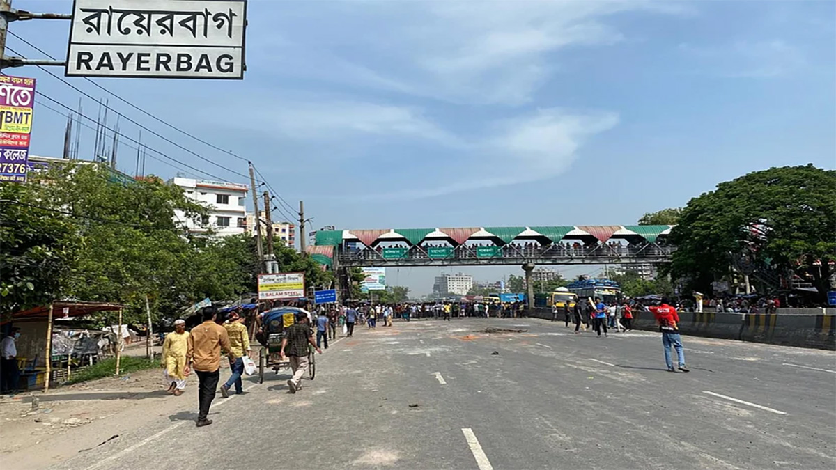 যাত্রাবাড়ী এলাকায় থমথমে পরিস্থিতি