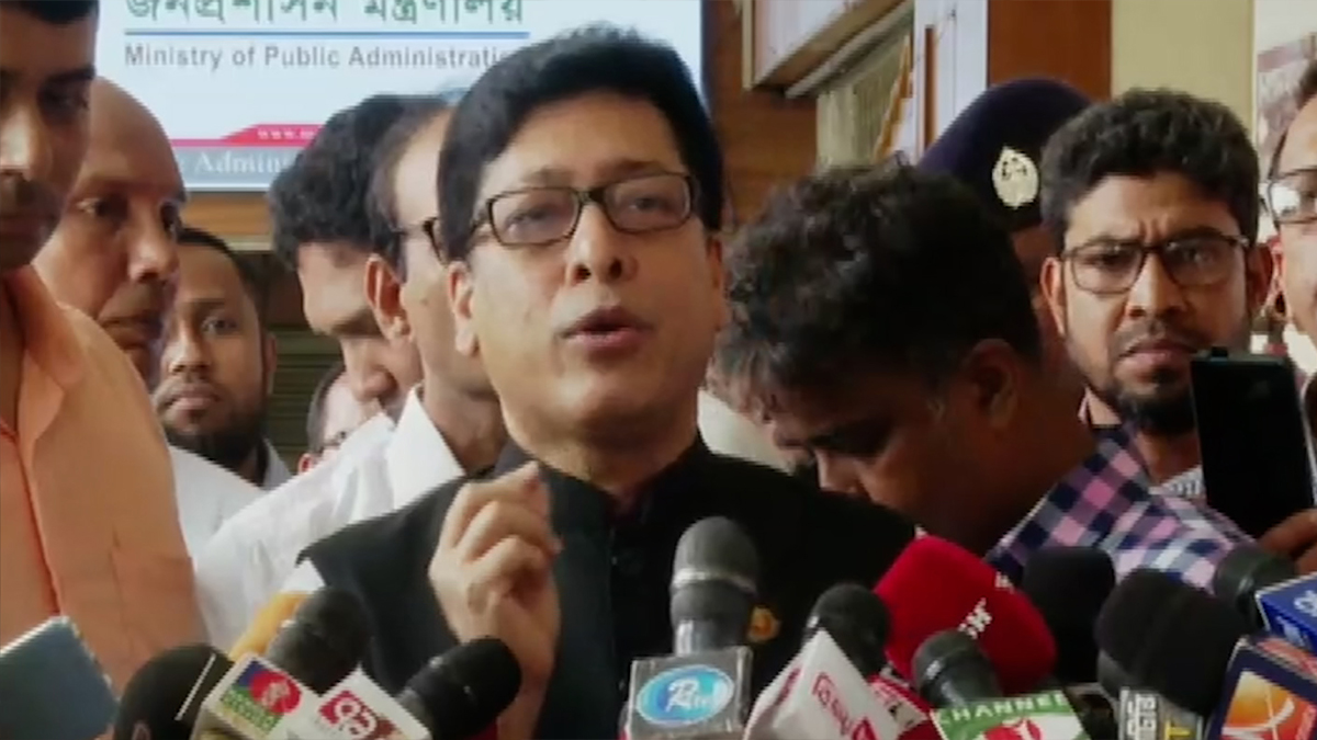 কোটার বিষয়টি নির্বাহী বিভাগ সুরাহা করতে পারবে না: জনপ্রশাসন মন্ত্রী