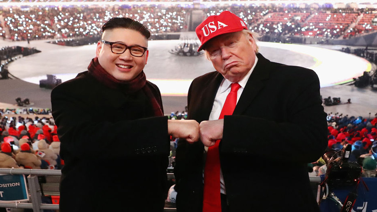 খেলোয়াড়দের পাশাপাশি এবারের অলিম্পিক মাতিয়েছেন নকল কিম ও ট্রাম্প