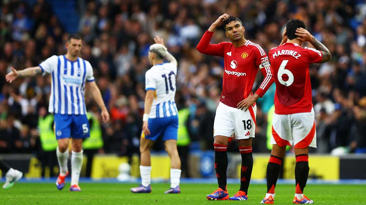 শেষ মুহূর্তের গোলে ব্রাইটনের কাছে হারলো ম্যান ইউ