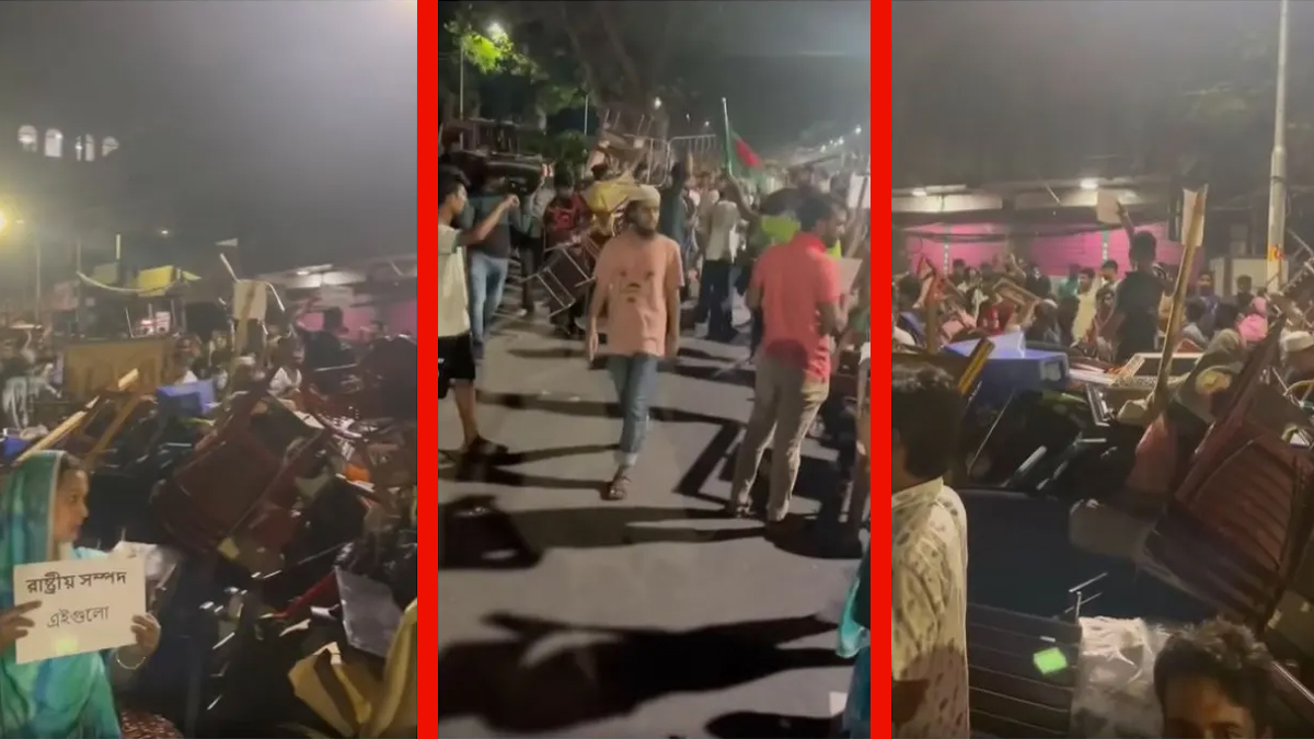 গণভবন থেকে নিয়ে যাওয়া জিনিসপত্র অনেকে ফেরত দিয়ে যাচ্ছেন