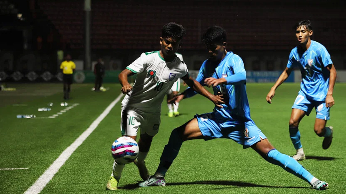 শেষ সময়ের গোলে ভারতের কাছে হারলো বাংলাদেশ