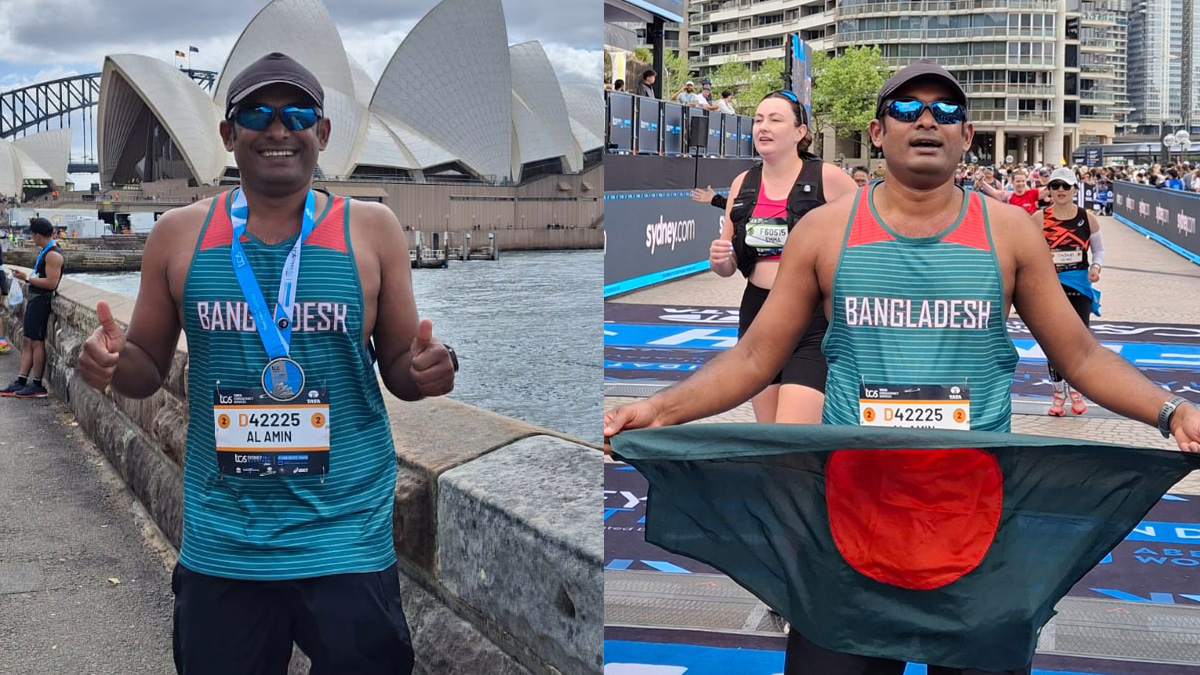 সিডনি ম্যারাথন সফলভাবে সম্পন্ন করেছেন যমুনা টিভির আল আমিন