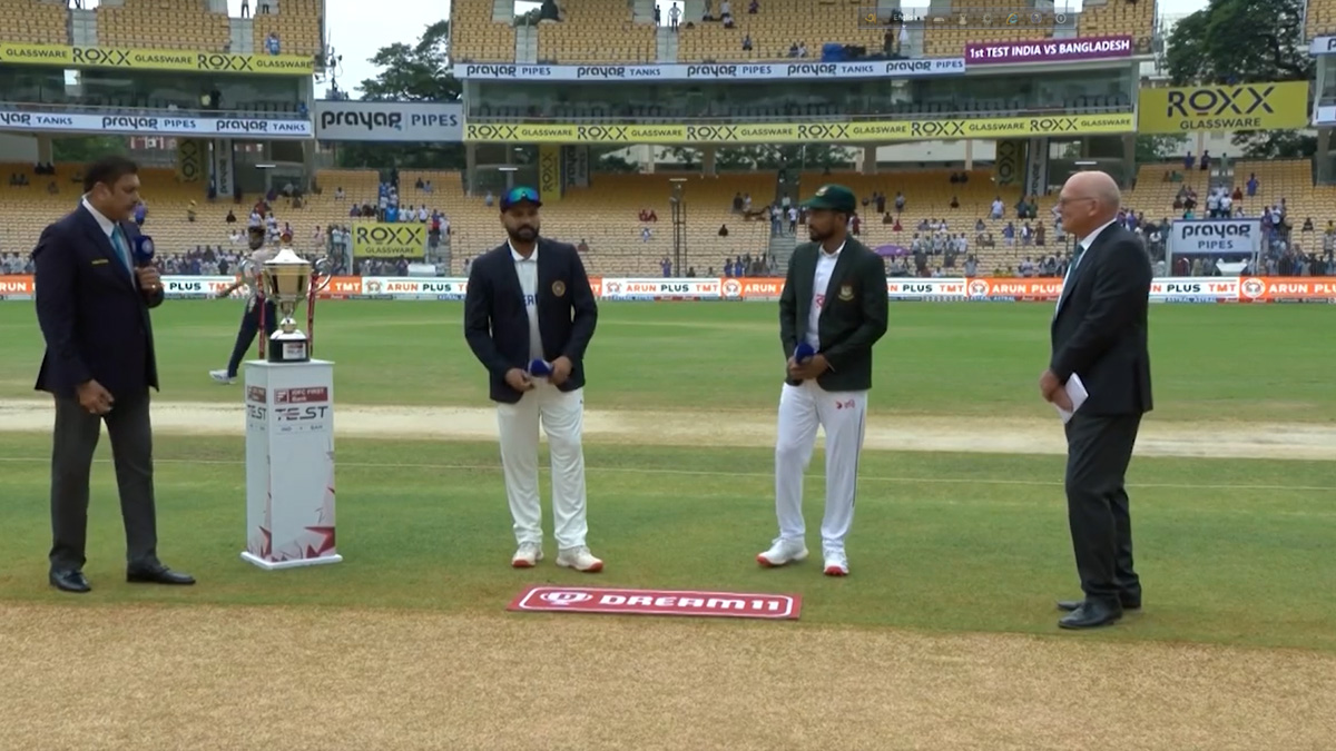 চেন্নাই টেস্ট: টস জিতে ভারতকে ব্যাটিংয়ে পাঠালো বাংলাদেশ