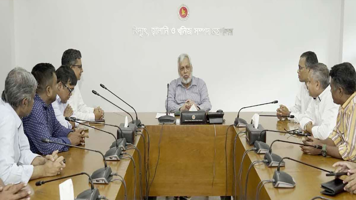 আগামী ৩ সপ্তাহের মধ্যে বিদ্যুৎ পরিস্থিতির উন্নতি হবে: বিদ্যুৎ উপদেষ্টা