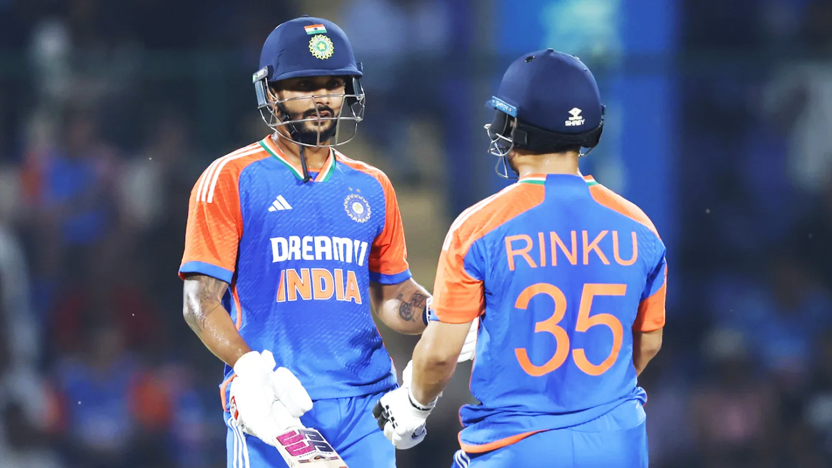 রিঙ্কু-নিতিশের শতরানের জুটিতে বড় সংগ্রহের পথে ভারত