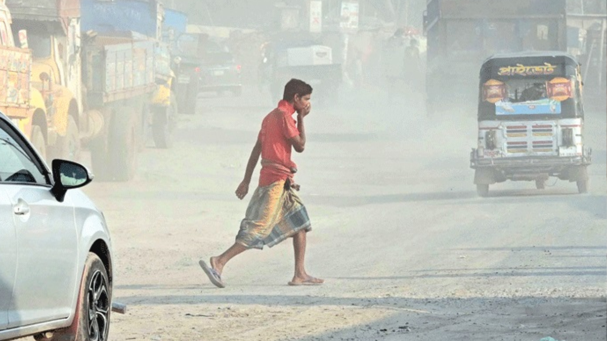 ছুটির দিনেও ‘অস্বাস্থ্যকর’ ঢাকার বাতাস