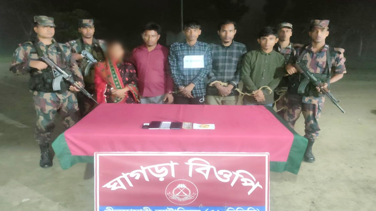 পঞ্চগড় সীমান্ত দিয়ে ভারতে অনুপ্রবেশের চেষ্টার অভিযোগে শিশুসহ আটক ৬