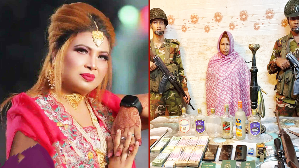 চুয়াডাঙ্গায় অস্ত্র-নগদ টাকাসহ আলোচিত রুপা খাতুন গ্রেফতার