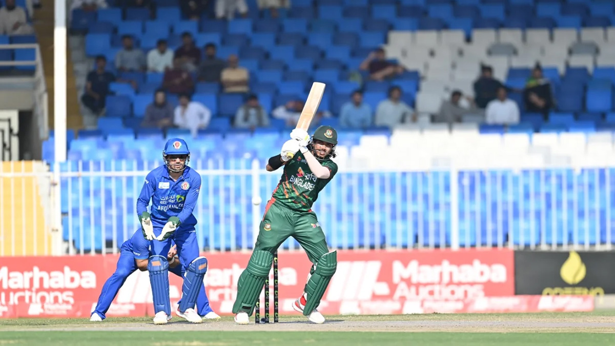 শান্ত-জাকের-নাসুমের ব্যাটে আফগানদের বিপক্ষে লড়াকু সংগ্রহ টাইগারদের