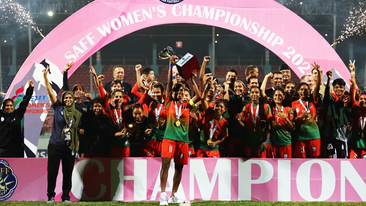 সাফজয়ী নারী দলকে কোটি টাকার পুরস্কার দিচ্ছে অলিম্পিক অ্যাসোসিয়েশন