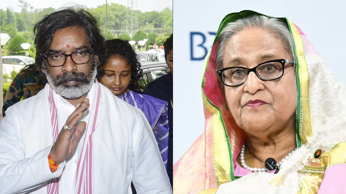শেখ হাসিনাকে আশ্রয় কেন? অনুপ্রবেশ ইস্যুতে প্রশ্ন ঝাড়খন্ডের মুখ্যমন্ত্রীর