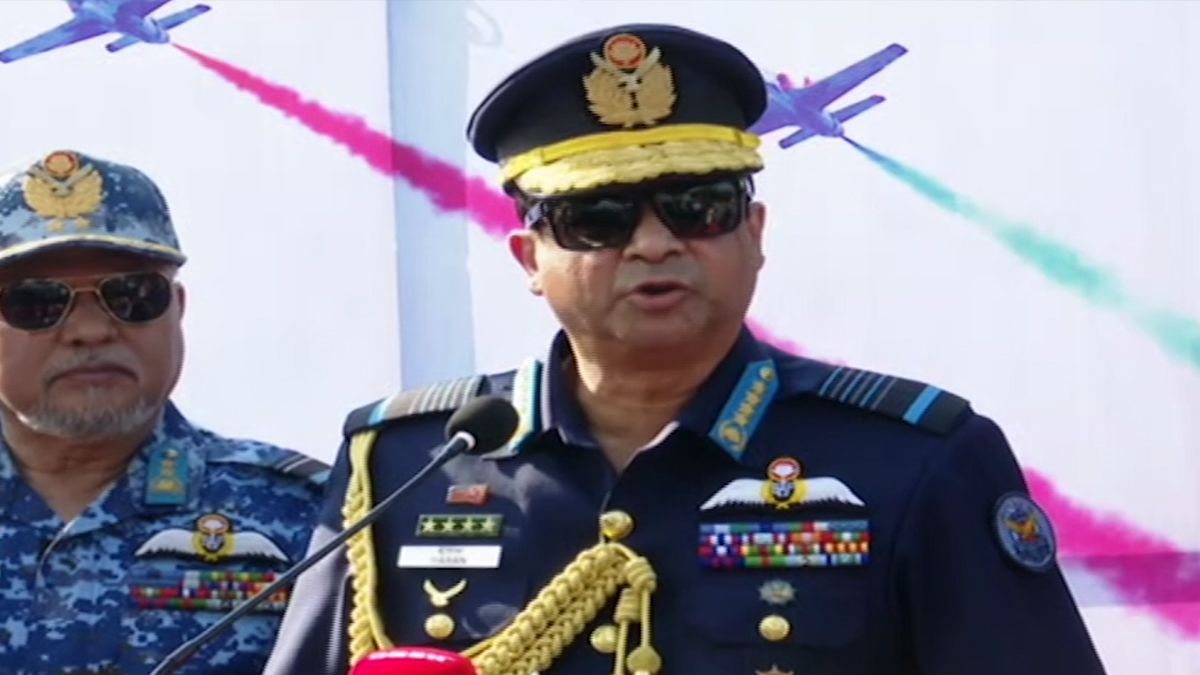 দেশের প্রতি যেকোনো আঘাত প্রতিহত করা হবে: বিমানবাহিনী প্রধান