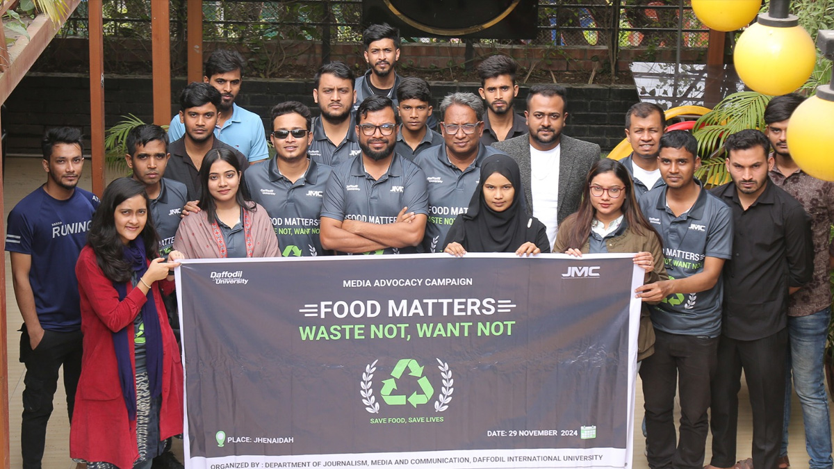 খাদ্য অপচয় রোধে ঝিনাইদহে শিক্ষার্থীদের মিডিয়া ক্যাম্পেইন