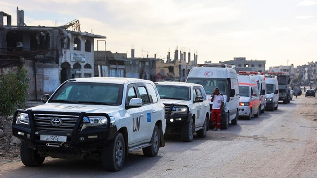 গাজাবাসীর জন্য আনা ১০০টি ট্রাকের ত্রাণে বিপুল লুটপাট