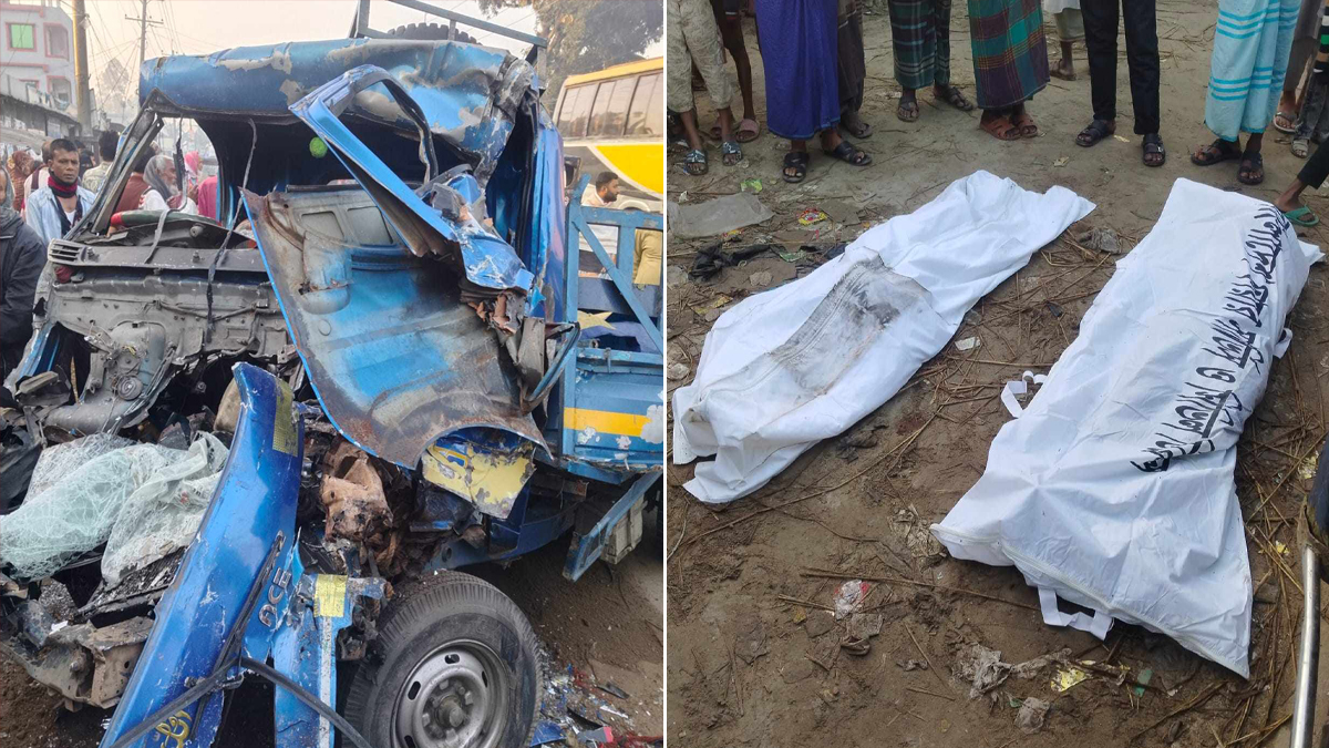 সাতসকালে টাঙ্গাইলের মধুপুরে সড়কে ঝরলো ৪ প্রাণ