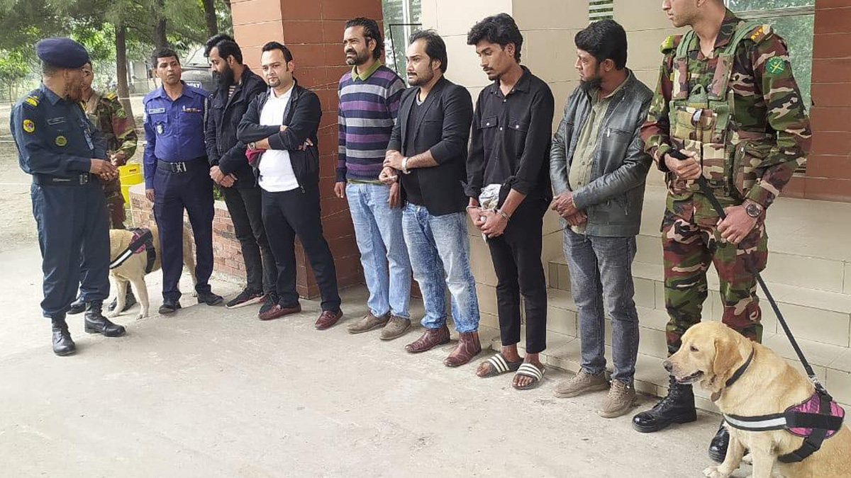 কেরানীগঞ্জ ও কাশিমপুর কারাগারে ডগ স্কোয়াড দিয়ে তল্লাশী, মাদক উদ্ধার