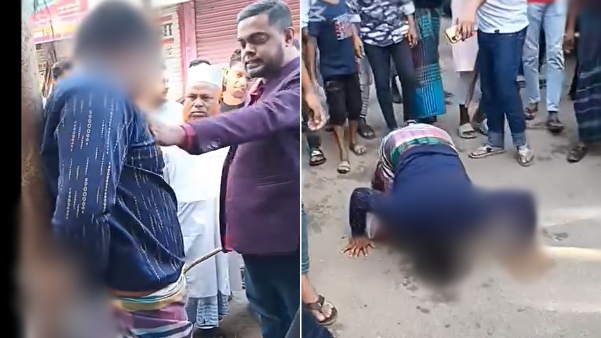 চুরির অপবাদে যুবককে খুঁটিতে বেঁধে নির্যাতন, নাকে খতের ভিডিও ভাইরাল