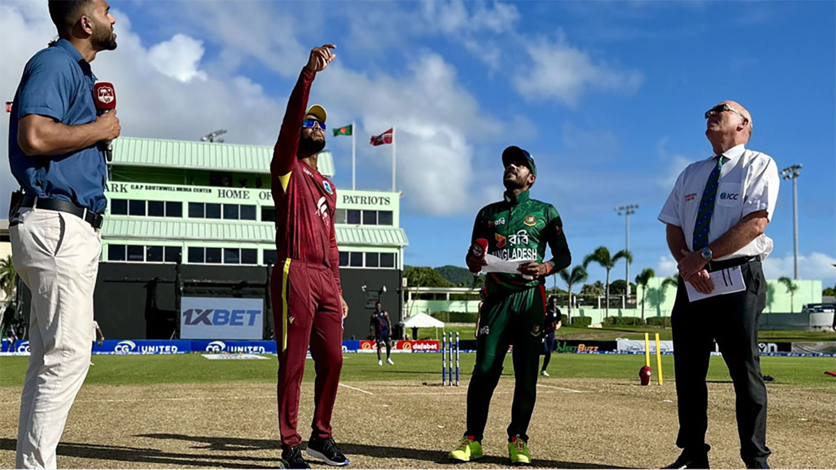 দ্বিতীয় ওয়ানডেতে টস হেরে ব্যাটিংয়ে বাংলাদেশ