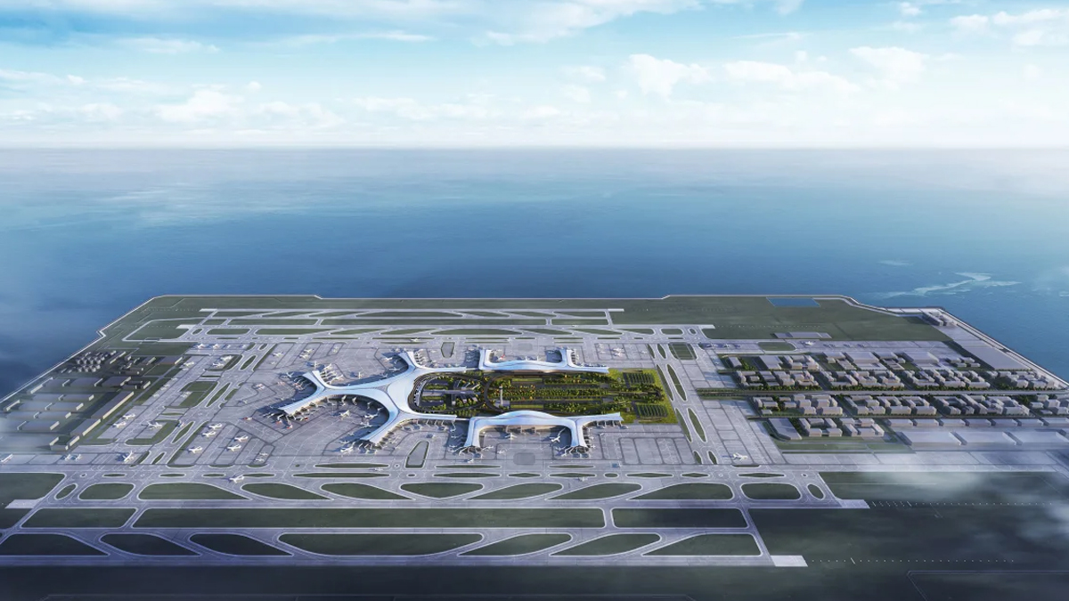 কৃত্রিম দ্বীপে বিশ্বের বৃহত্তম বিমানবন্দর তৈরি করছে চীন