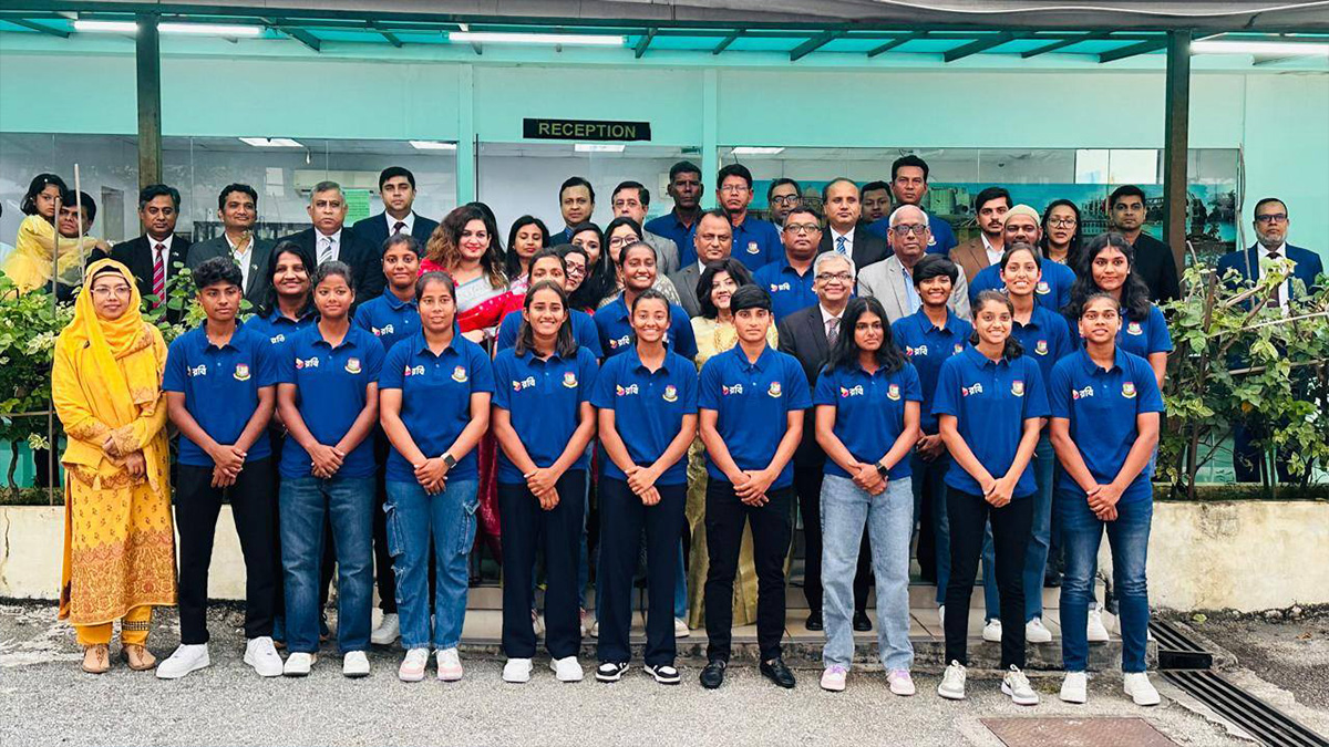 মালয়েশিয়ায় নারী ক্রিকেট দলকে সংবর্ধনা দিয়েছে হাইকমিশন