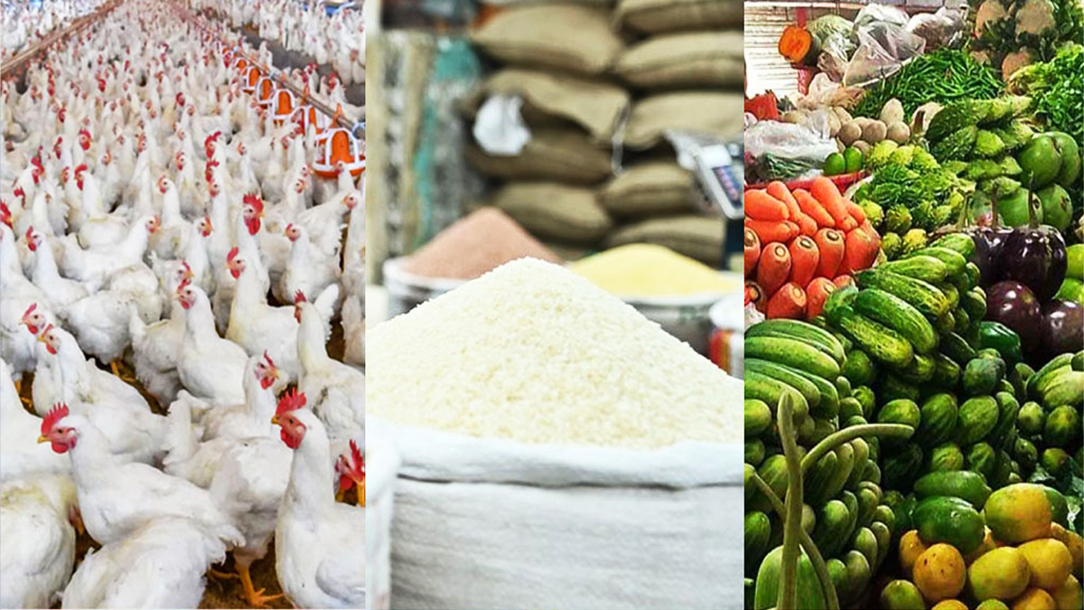 সবজির বাজারে স্বস্তি, ঊর্ধমুখী চাল-মুরগির দাম