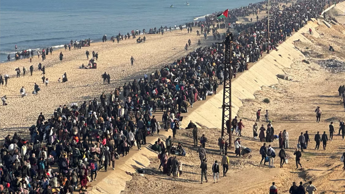 উত্তর গাজায় ফিরে যাচ্ছে ফিলিস্তিনিরা