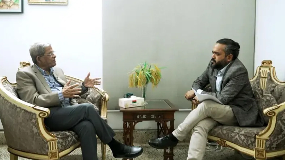 সরকার নিরপেক্ষ থাকতে না পারলে নিরপেক্ষ সরকারের প্রয়োজন হবে: বিবিসিকে মির্জা ফখরুল