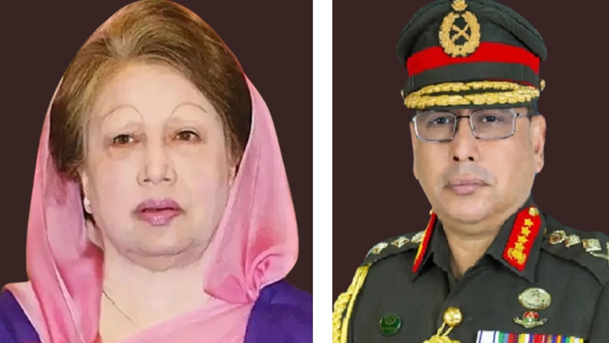 স্ত্রীসহ খালেদা জিয়ার বাসভবনে সেনাপ্রধান