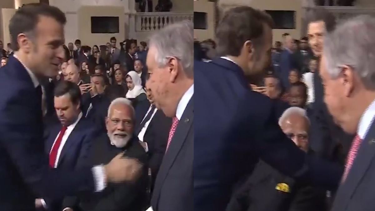 বিশ্বনেতাদের সঙ্গে করমর্দনের সময় মোদিকে অগ্রাহ্য করলেন ফ্রান্সের প্রেসিডেন্ট