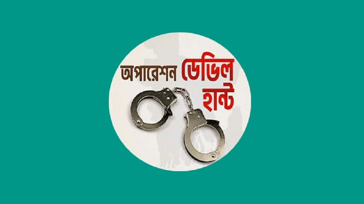 অপারেশন ডেভিল হান্টে আরও ৫৮৯ জন গ্রেফতার