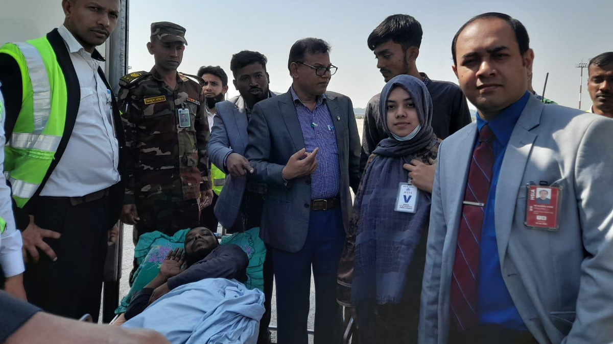 আন্দোলনে গুলিবিদ্ধ পলাশকে থাইল্যান্ডে পাঠানো হয়েছে