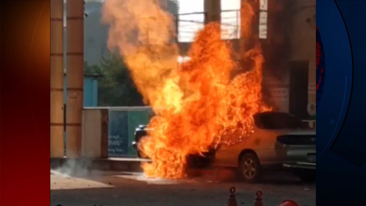 রূপগঞ্জে পাম্পে গ্যাস নেয়ার সময় গাড়িতে আগুন, শিশুর মৃত্যু