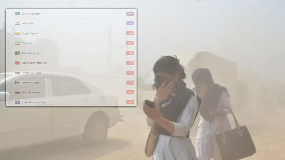 ‘ঝুঁকিপূর্ণ’ বাতাসে বায়ুদূষণের শীর্ষে ঢাকা, ধারেকাছেও নেই কেউ