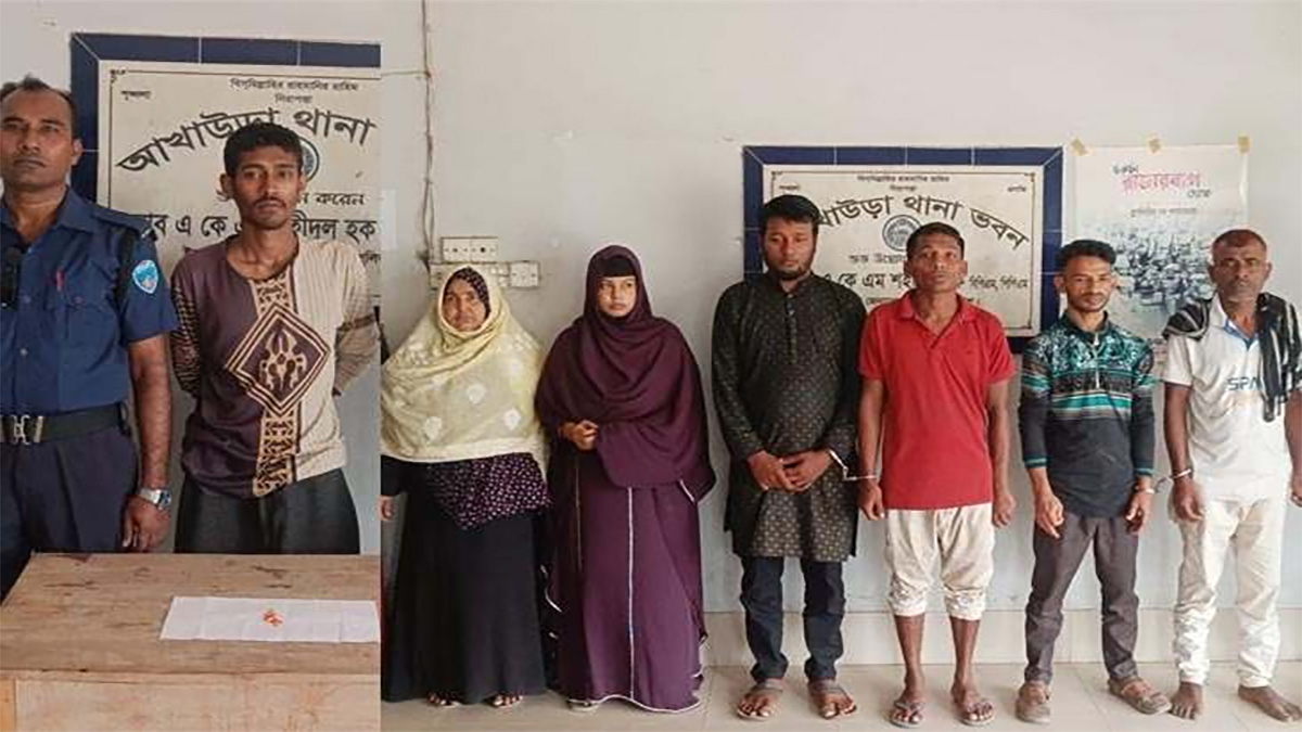 আখাউড়ায় মাদক কারবারিসহ গ্রেফতার ৭