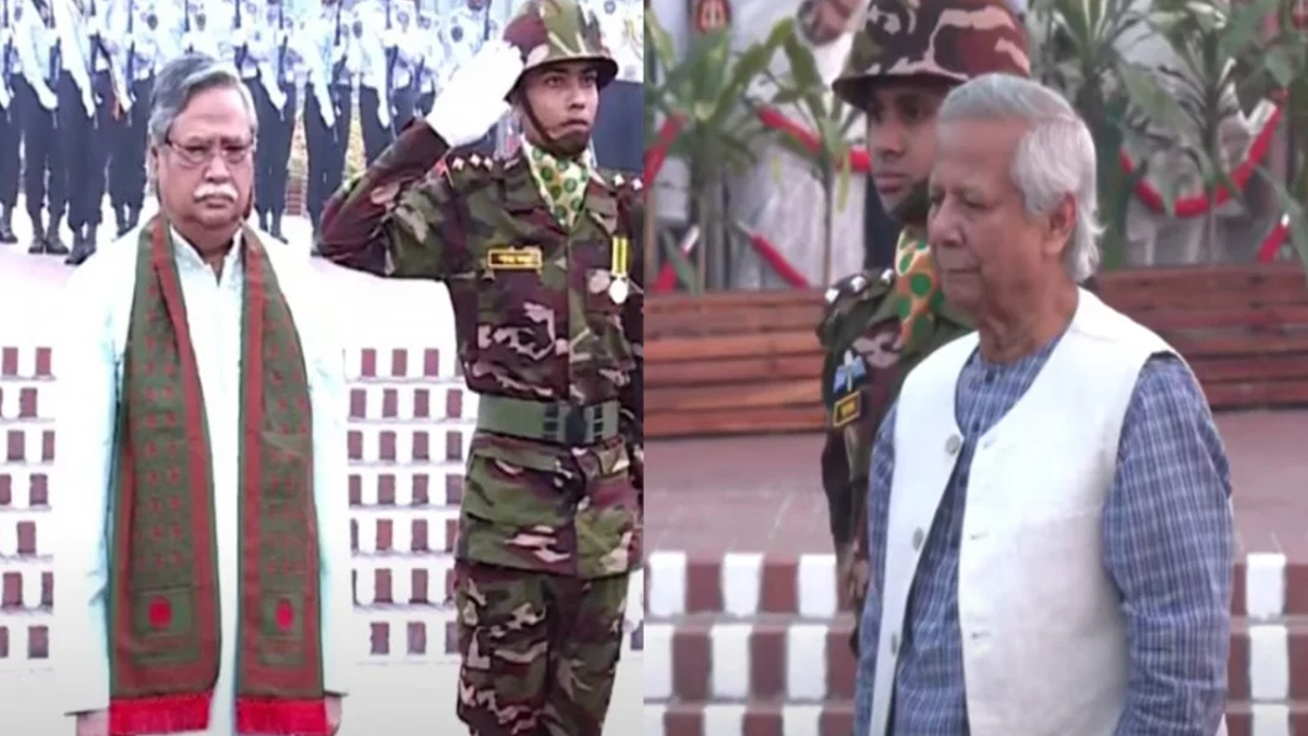 স্মৃতিসৌধে রাষ্ট্রপতি ও প্রধান উপদেষ্টার শ্রদ্ধা