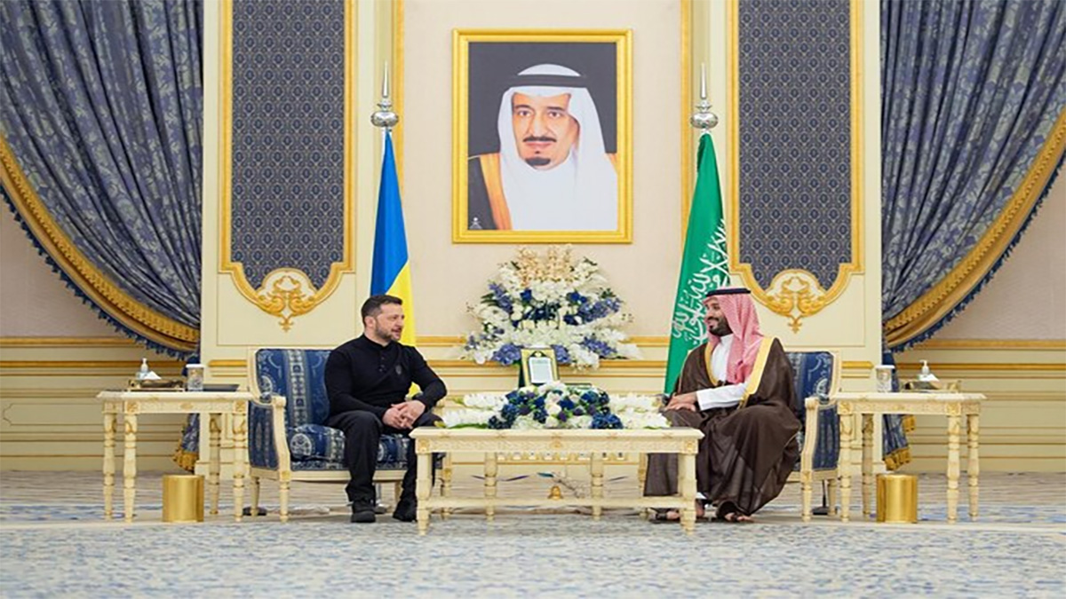 জেদ্দায় জেলেনস্কি, সৌদি-ইউক্রেনের যৌথ বিবৃতি