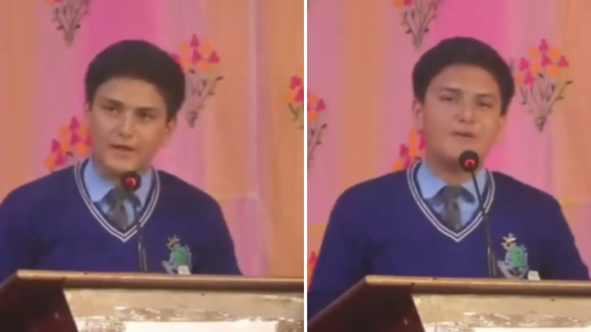 নেপালি ছাত্রের জ্বালাময়ী ভাষণ ভাইরাল