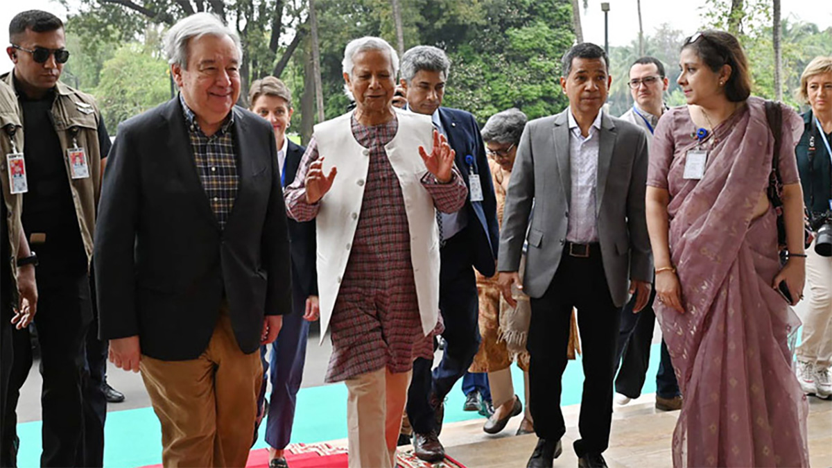 সফরের তৃতীয় দিনে জাতিসংঘ মহাসচিবের যত কর্মসূচি