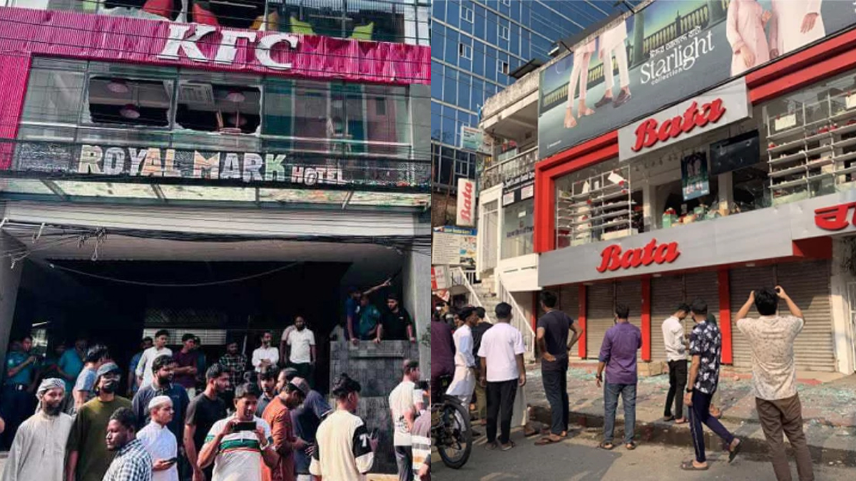 ফিলিস্তিনে ইসরায়েলি বর্বরতা: সিলেটে কেএফসি ও বাটার শোরুমে বিক্ষুব্ধ জনতার হামলা