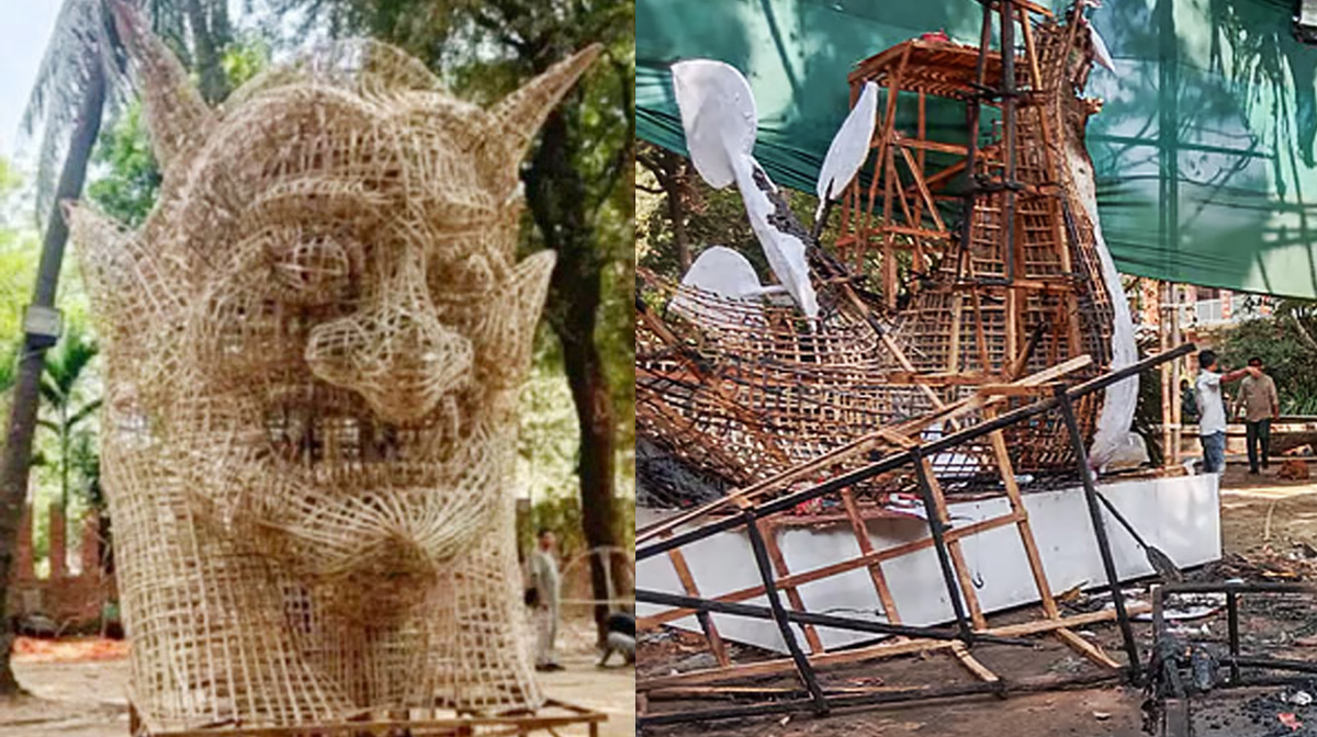 চারুকলায় মোটিফ পোড়ানোর ঘটনায় ঢাবি কর্তৃপক্ষের মামলা