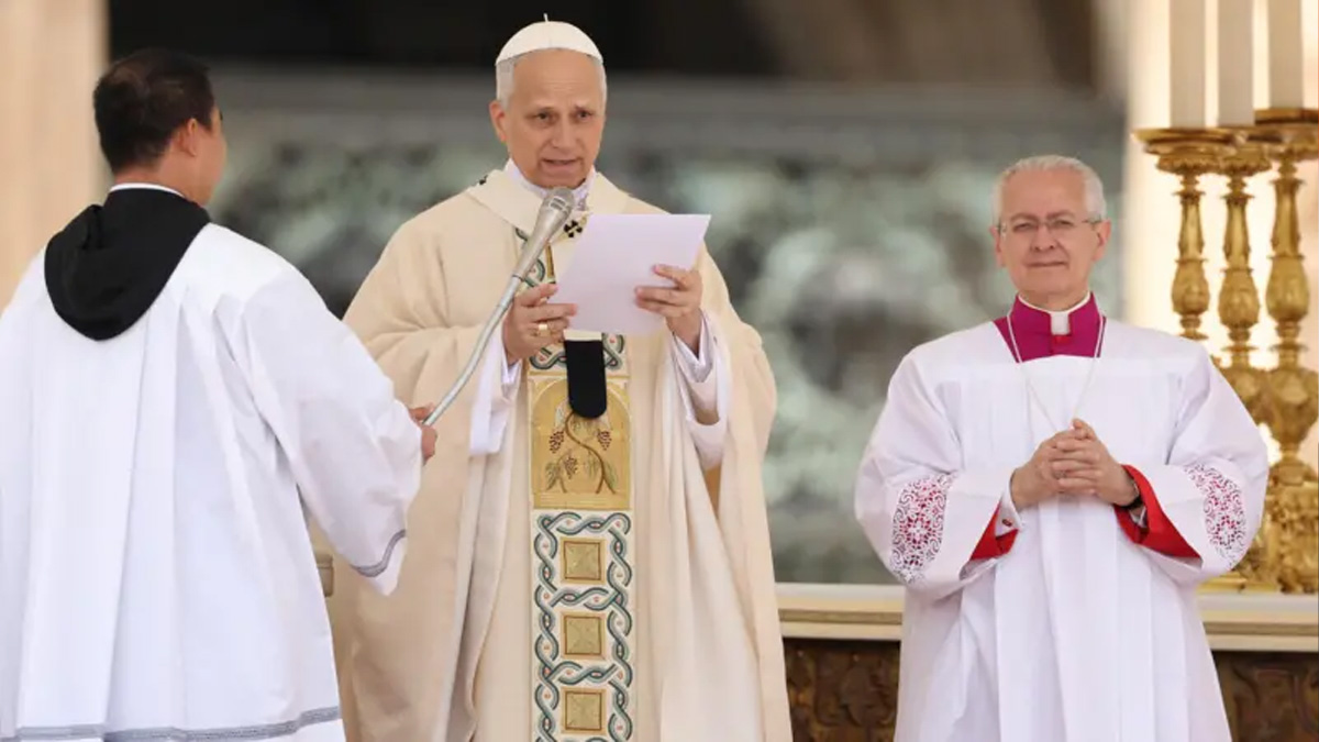 সেন্ট পিটার্স স্কয়ারে পোপ লিও চতুর্দশের অভিষেক অনুষ্ঠিত