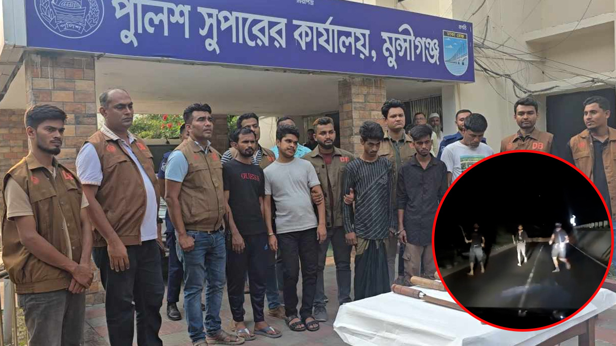 মুন্সীগঞ্জে মাওয়া এক্সপ্রেসওয়েতে ডাকাতির ঘটনায় গ্রেফতার ৫, দেশীয় অস্ত্র উদ্ধার