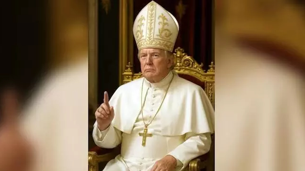 পোপ হিসেবে এআই দিয়ে বানানো নিজের ছবি পোস্ট করলেন ট্রাম্প