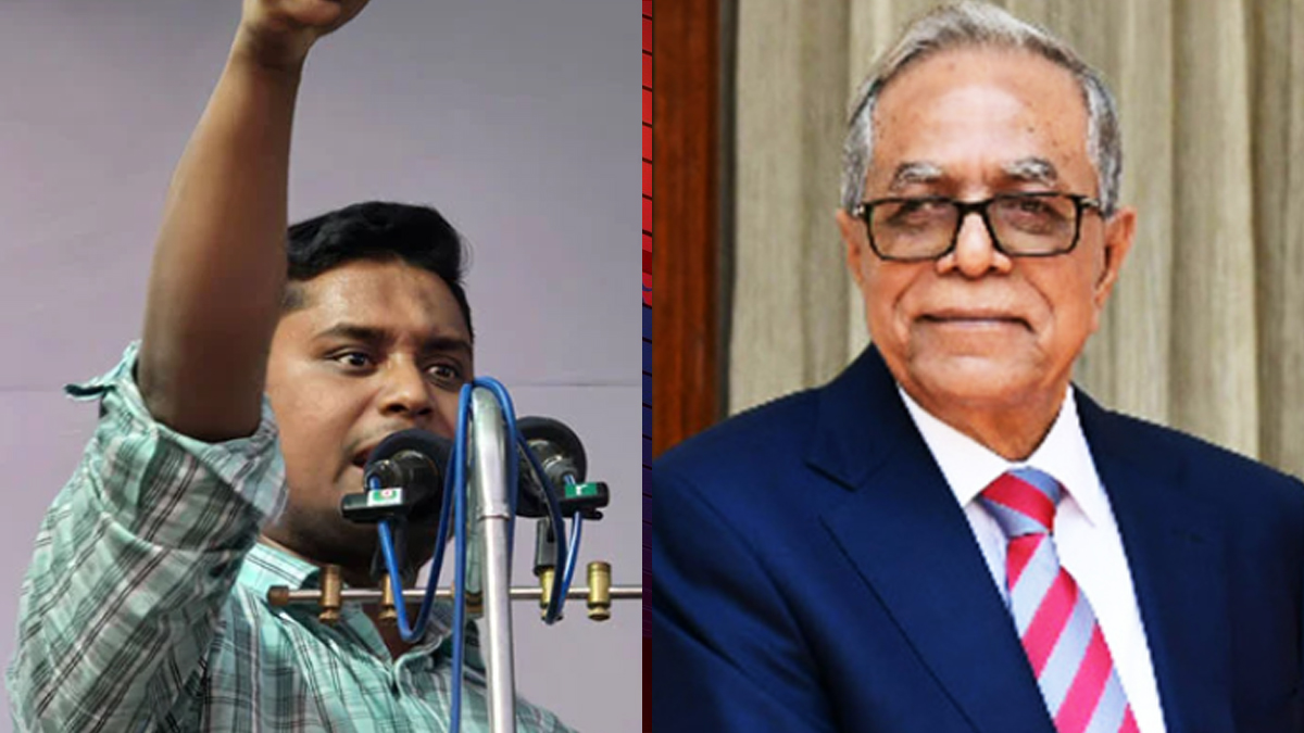 সাবেক রাষ্ট্রপতির দেশত্যাগের খবরে হাসনাতের ক্ষোভ