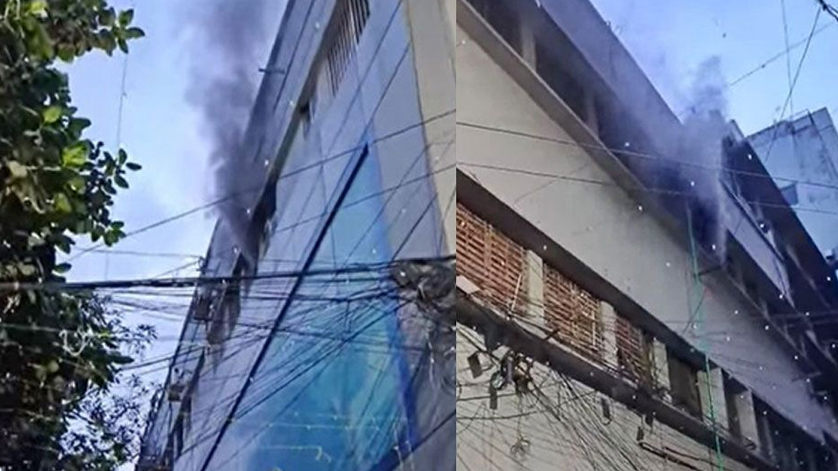 মতিঝিলে বাণিজ্যিক ভবনে আগুন, নিয়ন্ত্রণে ৪ ইউনিট