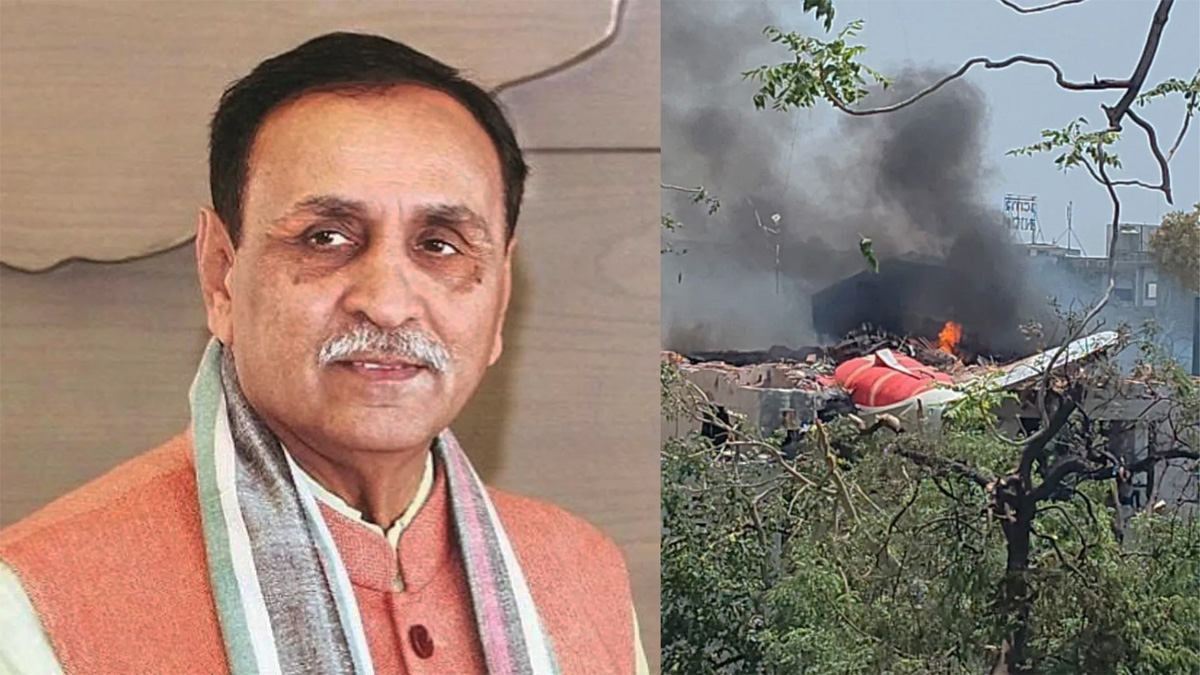 ভারতে বিধ্বস্ত সেই বিমানে ছিলেন গুজরাটের সাবেক মুখ্যমন্ত্রী