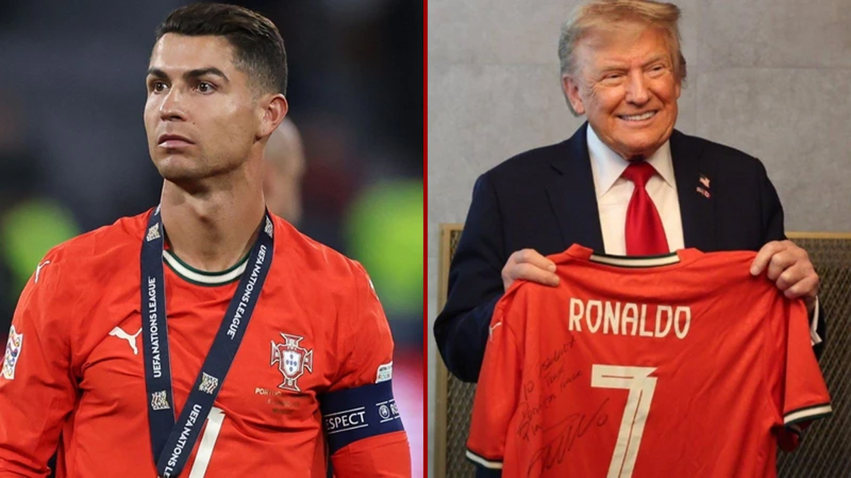 ট্রাম্পকে ‘বিশেষ বার্তা’ সংবলিত জার্সি উপহার রোনালদোর